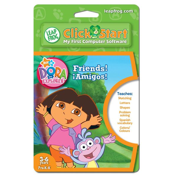 LeapFrog ClickStart Educational Software Dora the Explorer Friends ¡Amigos!