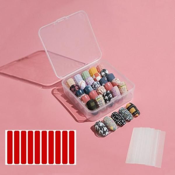 Nail Art Tips Display Showcase Storage Case Set of 2 1