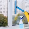 sourcing map 1 Pcs Microfiber Window Scrubber Replacement Head 17.72 Inch Yellow White