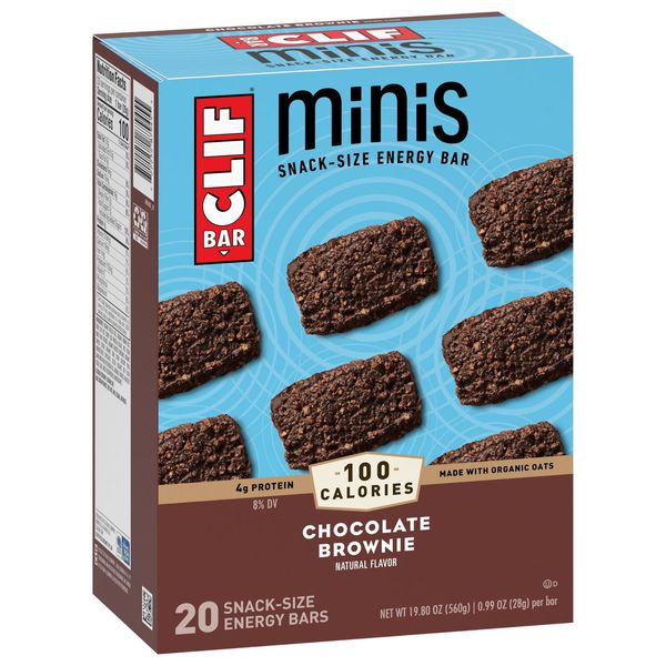 20 Pack 0.99 oz. CLIF BAR Minis Chocolate Made with Organic Oats Energy Bars