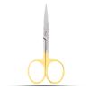 Cuticle Nail Scissors with golden handle Curved (335-01)
