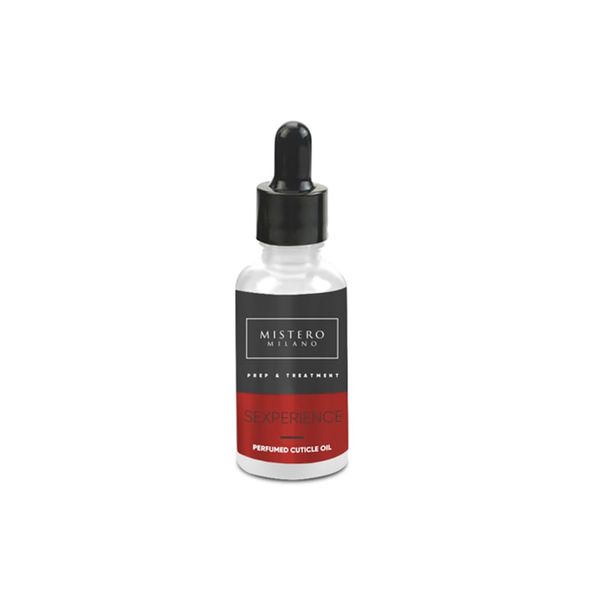 Mistero Milano Parfümiert - Cuticle oil - Nagelhautentferner - Nagelöl - Hautpflege Feuchtigkeitscreme - Mit einer Pipette - Fruchtig-Blumiger Duft - Sexperience 15 ml