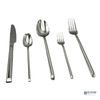Elyon Fine 20-Piece Reflective Silver Flatware Set, Stainless Steel, Service For