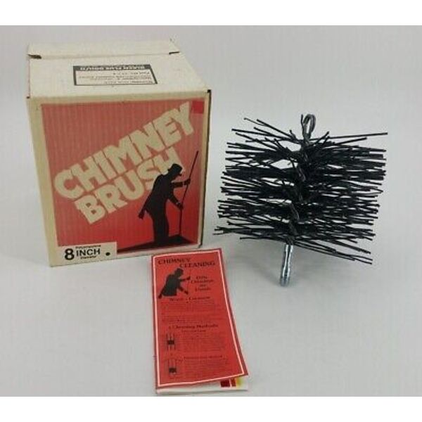 NEW Kleen Flue Chimney Brush 8" Polypropylene Bristles KFP-8 Worcester USA