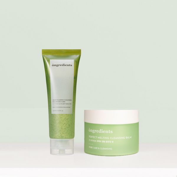 [Cleansing SET] Ongredients Cleansing 2-piece set (Perfect Melting Cleansing Balm + Deep Foaming Gel Cleanser)