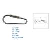 5/16" Stainless Steel Quick Link Spring Loaded Lock,Copper Spring Gate, 5-1/8"L