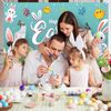 Koliphy Easter Backdrop Banner, Blue, 180 x 110cm, Easter Decorations