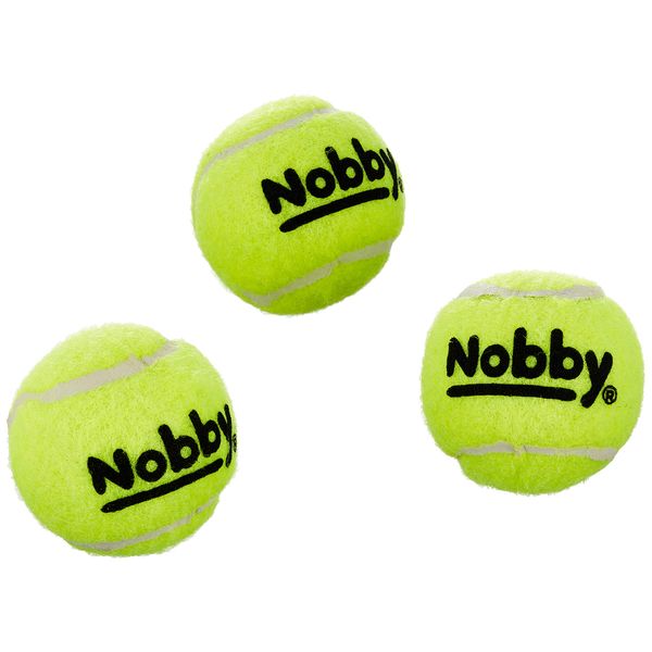 Nobby Tennisball mit Squeaker XS 4.5 cm; 3er Netz