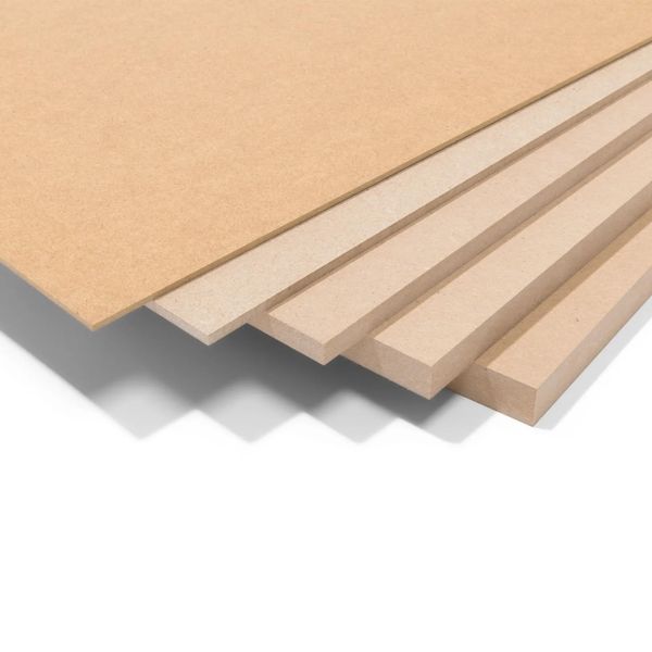 Highdecora MDF Board, Cut to Size, Standard Raw MDF Surface, Both Sides (12mm Thick H100-1000mmXW100-600mm)