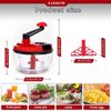 Manual Food Processor,8 Cup Hand Powered Crank Chopper,Mincer Blend... Fast Ship