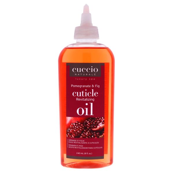 Cuccio Naturale Revitalizing Cuticle Oil - Hydrating Oil For Repaired Cuticles Overnight - Remedy For Damaged Skin And Thin Nails - Paraben Free, Cruelty-Free Formula - Pomegranate And Fig - 8 Oz