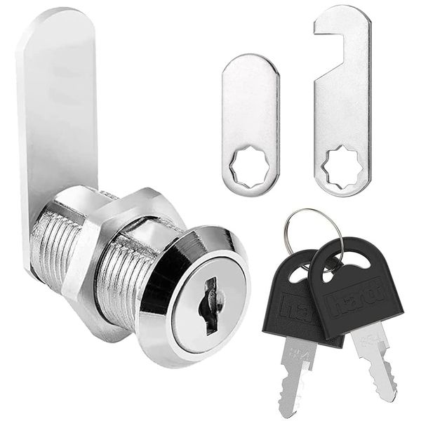 Litensh 25mm Security Mailbox Lock, Letter Post Box Lock, Cabinet Drawer Cam Lock, Toolbox Door Cupboard Locks with Keys (1, 25mm)