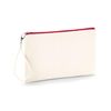 Westford Mill Canvas Wristlet Pouch - Natural/Navy