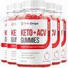(5 Pack) Trim Drops Keto ACV Gummies Trim Drops  Apple Cider Vinegar...