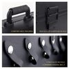 Kinglioncase Barber Case Clipper Bag Black, Hair Kit Tool Box Aluminum Organizer with Portable Handle and Secure Numlock for Scissors, Clippers, Barber Supplies 15.8" x 11" x 6.5"