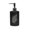 Douceur d'Intérieur Soap Dispenser, Ceramic, Black/Silver, Distributeur Savon