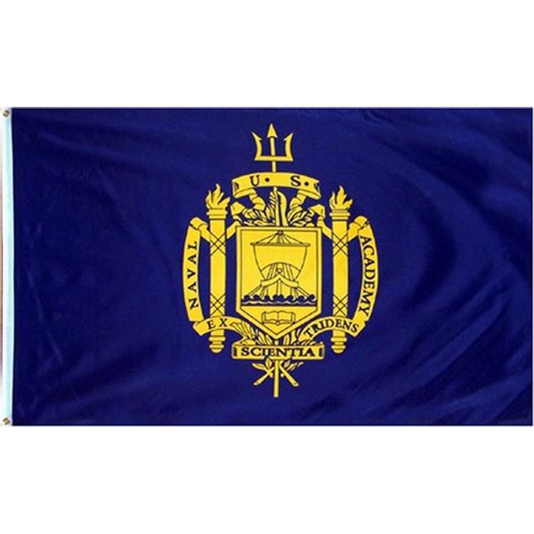 United States Naval Academy Polyester 3x5 Foot Flag USNA USN Midshipmen Navy MD