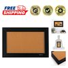 Modern 11” x 17” Framed Cork Message Board with Mounting Hardware Included