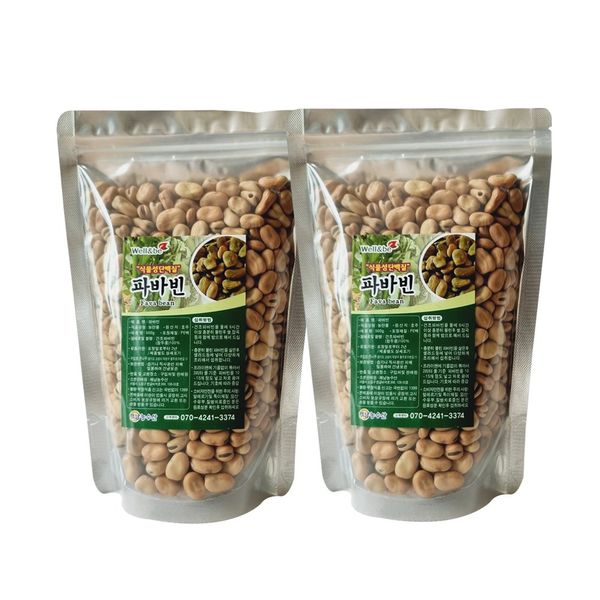 Haenam Agro-Fisheries Protein Fava Bean Bean Vegetable Protein Broad Bean 500g, 2ea