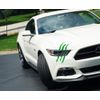 Light Green Eye Scar Mark, Scratch Shape Decal For Car Headlight Decoration