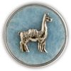 NOOSA-Amsterdam Original Alpaca Chunk, Celestite White Metal
