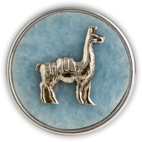 NOOSA-Amsterdam Original Alpaca Chunk, Celestite White Metal