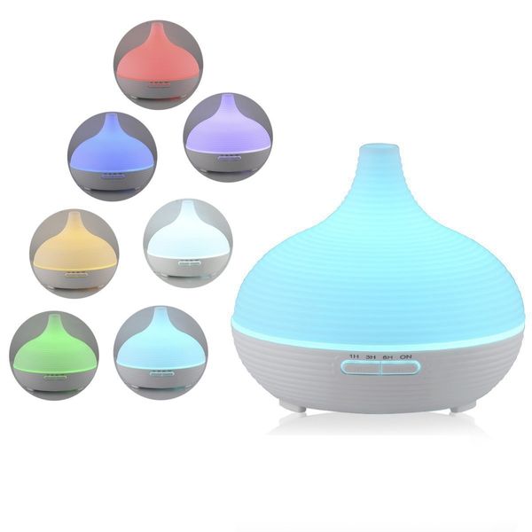 Sensky SK554 Aroma Diffuser 300ml Essential Oil Diffuser Electric Ultrasonic Humidifier Aromatherapy Cool Mist Humidifiers Color Changing Air Purifier White