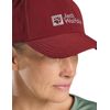 Jack Wolfskin Unisex Cap Baseballkappe, Deep Ruby, Einheitsgröße EU
