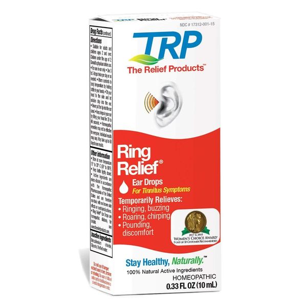 TRP Ring Relief Homeopathic Medicine Ear Drops For Tinnitus Symptoms 0.33 Ounce