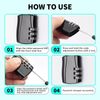 Funnaura 2 Pcs Luggage Locks Padlock, Travel Suitcase Small Padlocks with Code for Suitcases