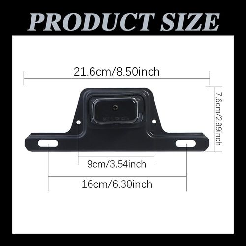 LED License Plate Light, Trailer License Plate Holder, License Tag Lights, License Plate Bracket with Light, Automotive Tail Light Assemblies Universal for 12V Trailer, Truck, RV, Boat, UTV, ATV