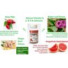 HIGH DOSE VITAMIN C CALCIUM ASCORBATE, ACEROLA, VITAMIN A,E,D, GINGER, SELENIUM