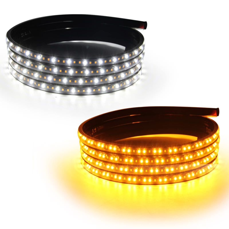 2Pcs LED Running Board Lights 10 Feet, LED Side Maker Light with 360 ...