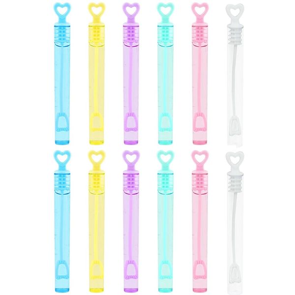 LQIOACU 12 Stück Seifenblasen Set, Seifenblasen Hochzeit Set in Regenbogenfarben, Hochzeit Seifenblasen, Mini Seifenblasen, für Hochzeit Taufe Geburtstag Goldene Hochzeit Verlobung (Ohne Seifenlauge)