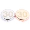 30th Birthday Compact Mirror in Silver or Rose Gold … (Silver)