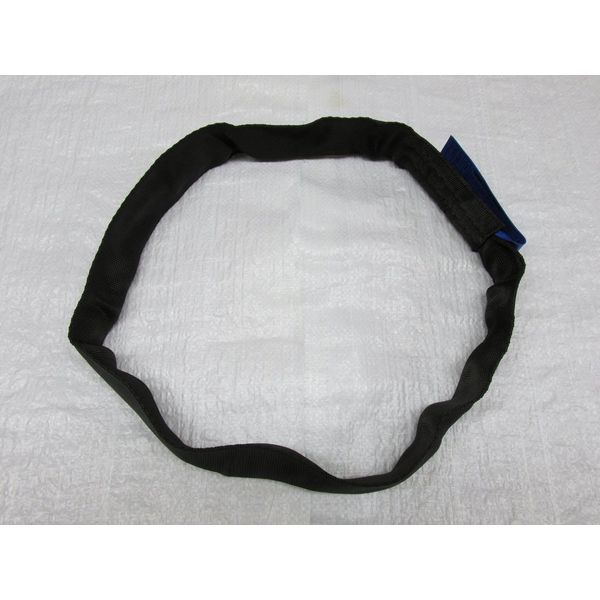 2T Black Endless Lifting Round Sling 2.25M EWL 4.5M Circumference