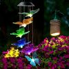 Solar Wind Chimes Light LED Garden Color Changing Hanging Butterfly 2PACK
