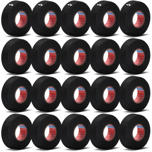 Wire Harness Cloth Electrical Tape Wire Loom Tape Wiring Harness Automotive Cloth Tape Heat Proof Adhesive Fabric Tape for Automotive Electrical Wrap Protection Insulation Cable Fixed (20 Roll,19 mm)