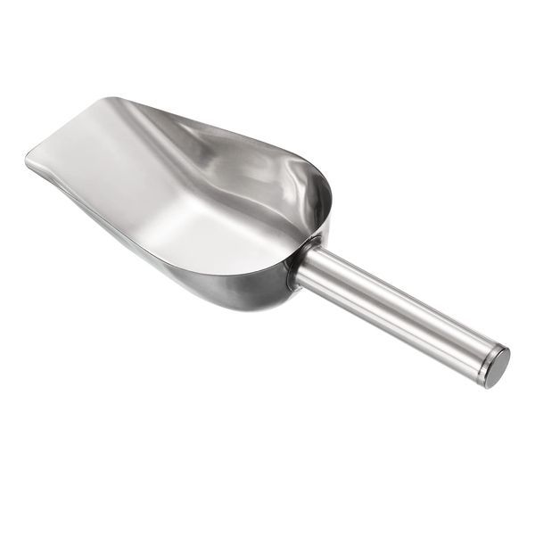 PATIKIL Ice Cream Disher Ice Scoop Stainless Steel 23 x 6cm Small Ice Maker Cereal Sugar Shovel Cookware Kitchen Silver