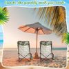6 Pack Low Portable Folding Beach Chair with Carry Bag