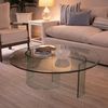 Spancraft 42" Round 1/2" Thick Clear Tempered Glass Table Top with Ogee Edge, Replacement Glass Top for Dining, End, Outdoor Patio Tables