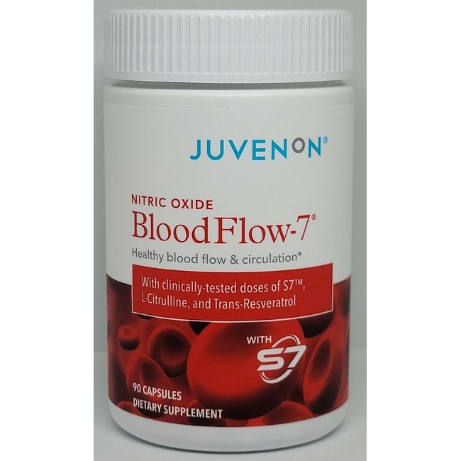 Juvenon BloodFlow-7 Blood Circulation Supplement 90 Capsules Sealed Exp. 04/25