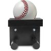Baseball Bat Rack Ball Display Holder, Solid Wood Vertical Wall Mount Bracket...