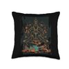 Boho Yoga Mat Throw Pillow