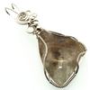 Garden Quartz Gemstone Sterling Silver Wire Wrapped Pendant