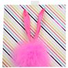 Gift Bag Medium Signature Stripes and Pink Pom