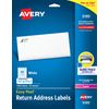 Avery Printable Return Address Labels with Sure Feed, 2/3" x 1-3/4", White, 1,500 Blank Mailing Labels (05195)
