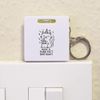 'Birthday Cat' Keyring Tape Measure/Spirit Level Tool (KM00043878)