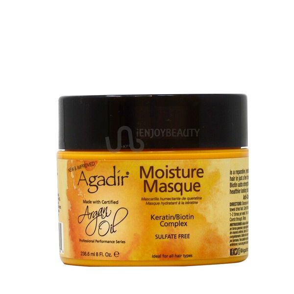 AGADIR ARGAN OIL MOISTURE MASQUE 8 OZ NEW