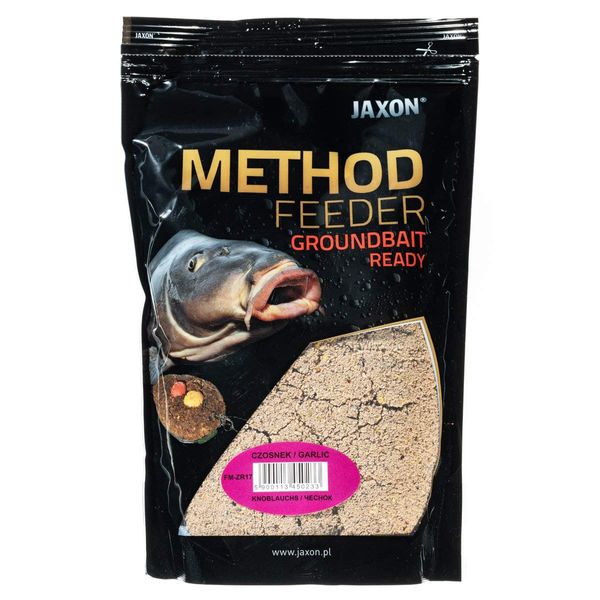 Jaxon Grundfutter Angelfutter Lockfutter Method Feeder Ready GROUNDBAIT 750g (Knoblauch/FM-ZR17)